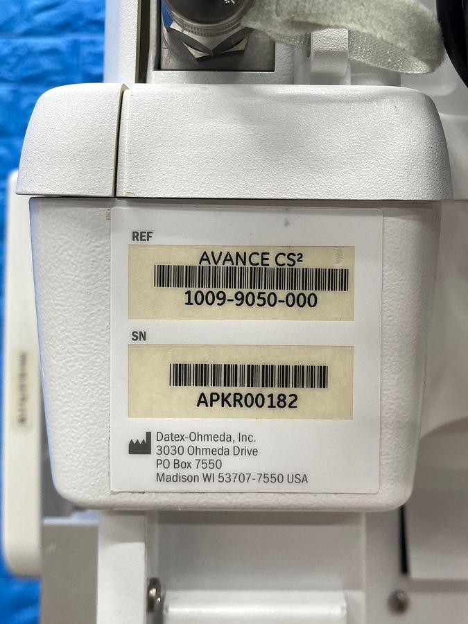 Used GE Avance CS2 Anesthesia YOM: 2012