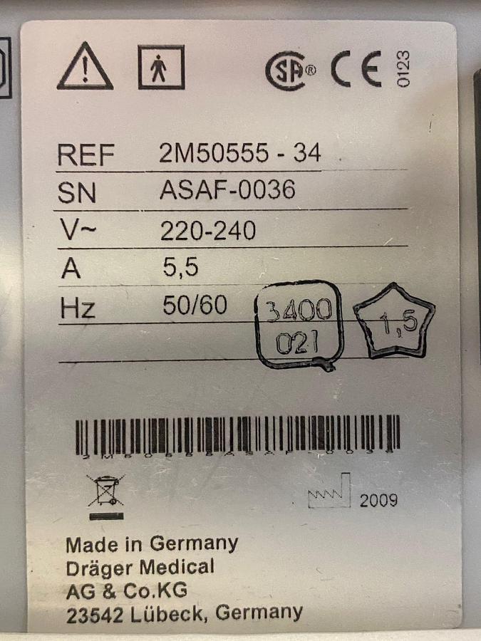 Used Dräger Baby Incubator Caleo YOM:2009