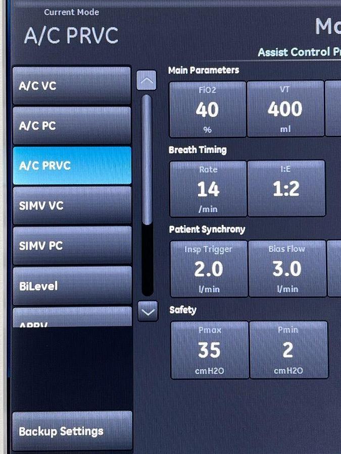 Used GE R860 Ventilator HR