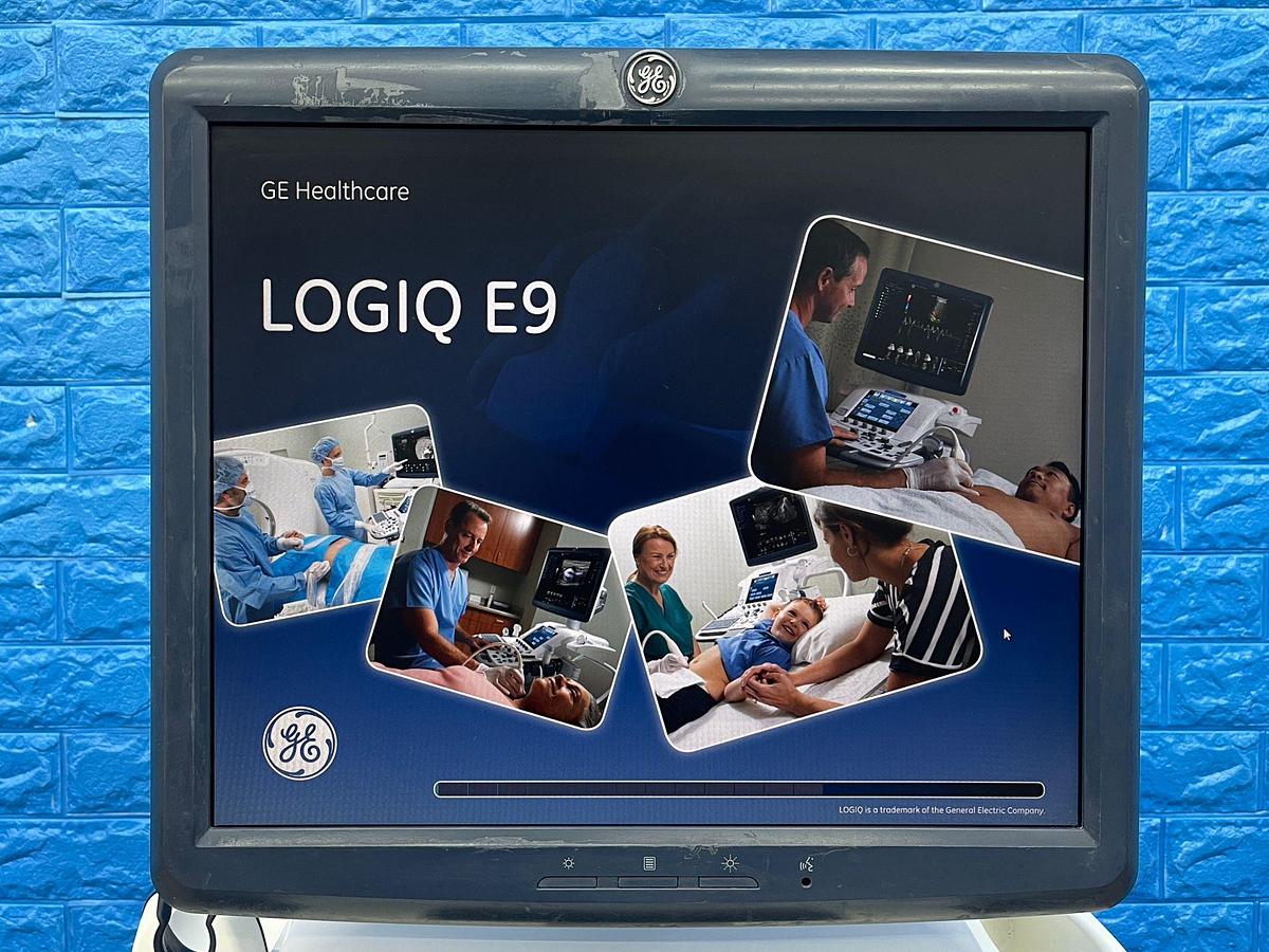 Used GE Logiq E9  YOM: 2014 With 4 Probes.