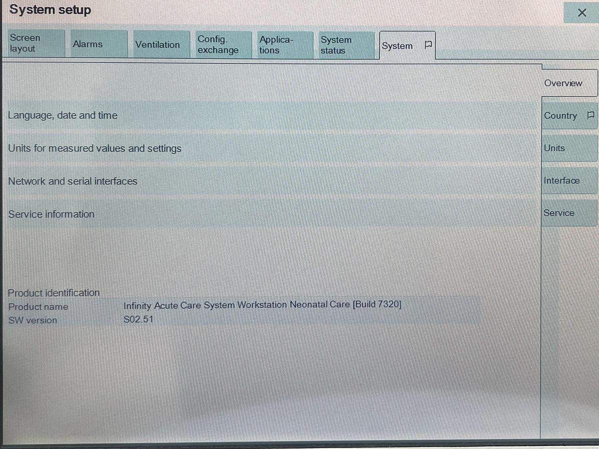 Used Drager Babylog VN500 YOM: 2016