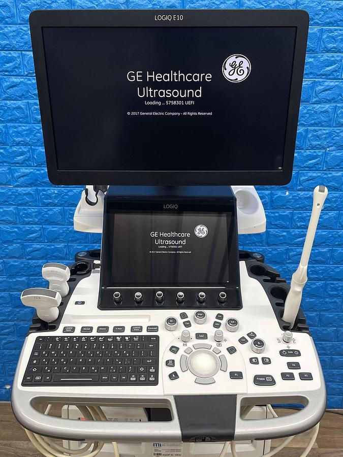 Used GE Logiq E10 Ultrasound YOM: 2019 Probes C1-6-D YOM: 2019 C2-9-D YOM: 2019 IC5-9-D YOM: 2024