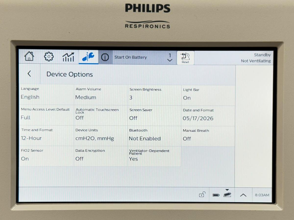 Philips Trilogy Evo Ventilator YOM: 2020