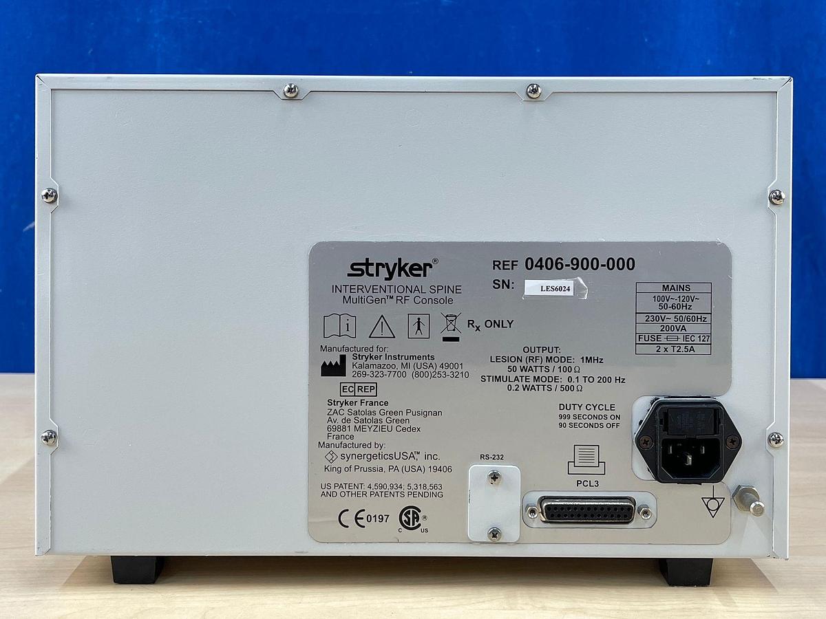 Used Stryker RF Multigen Console REF: 0406-900-000