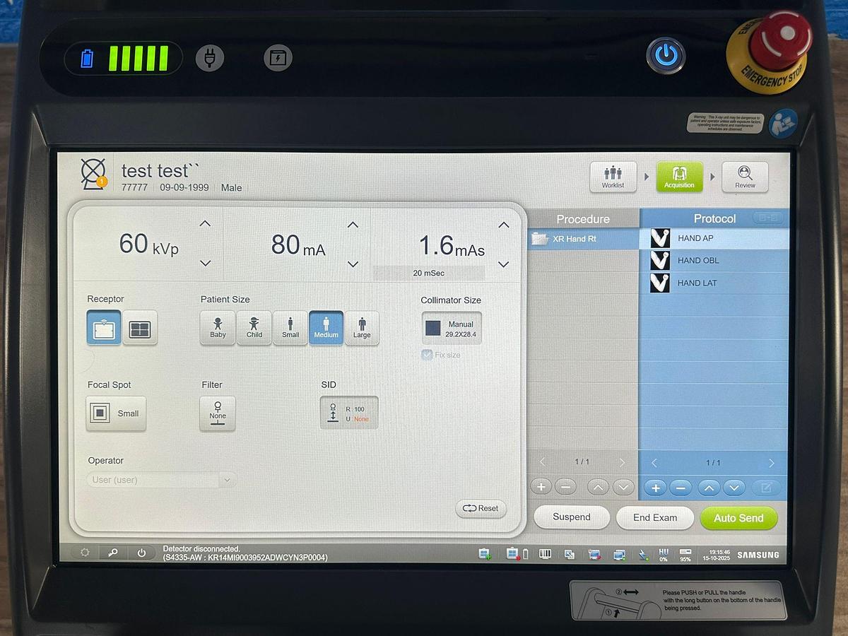 Used Samsung GM 85 Portable Mobile X-RAY YOM: 2021 