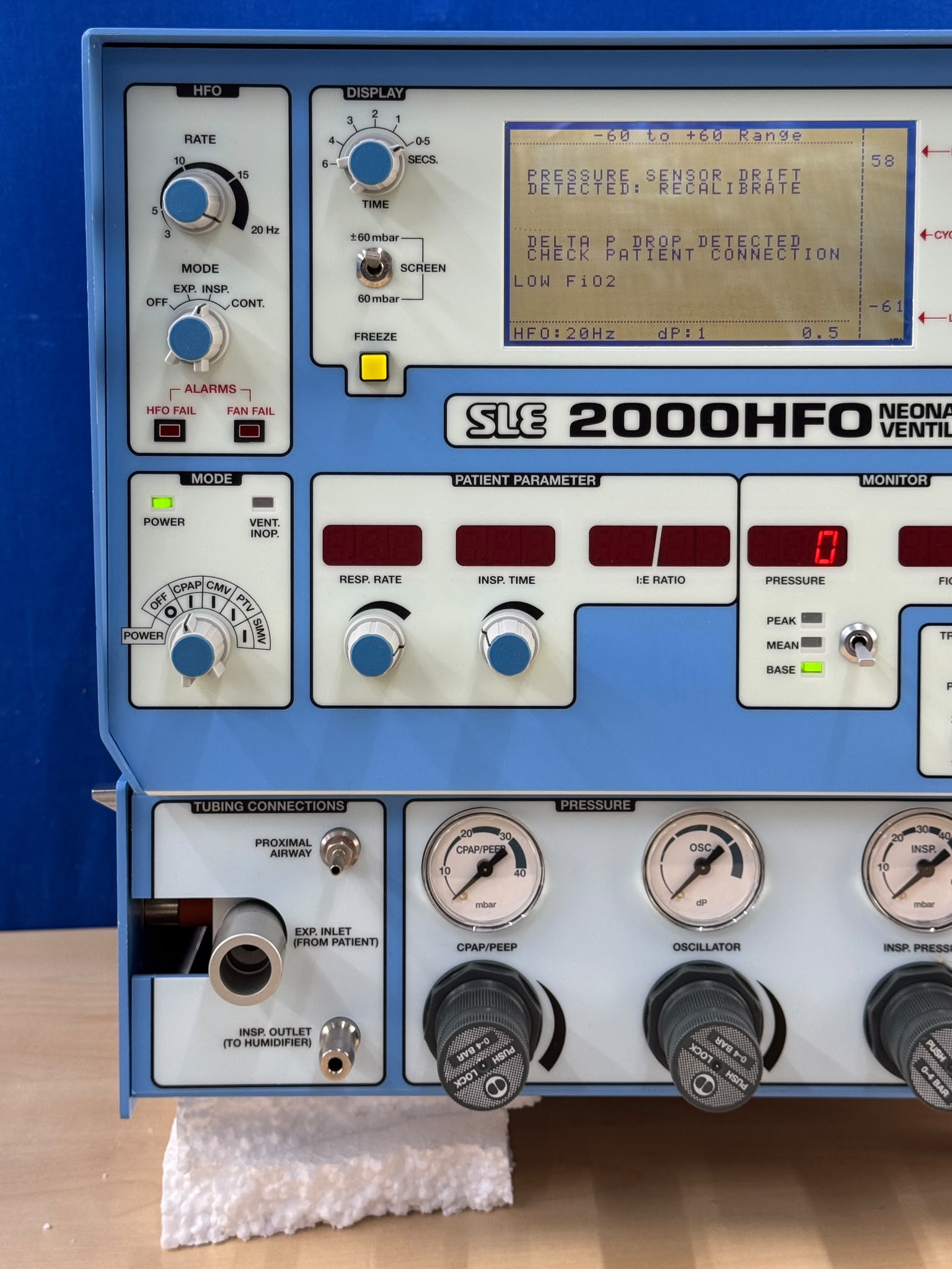 Used SLE 2000 HFO Neonatal Ventilator YOM: 2010