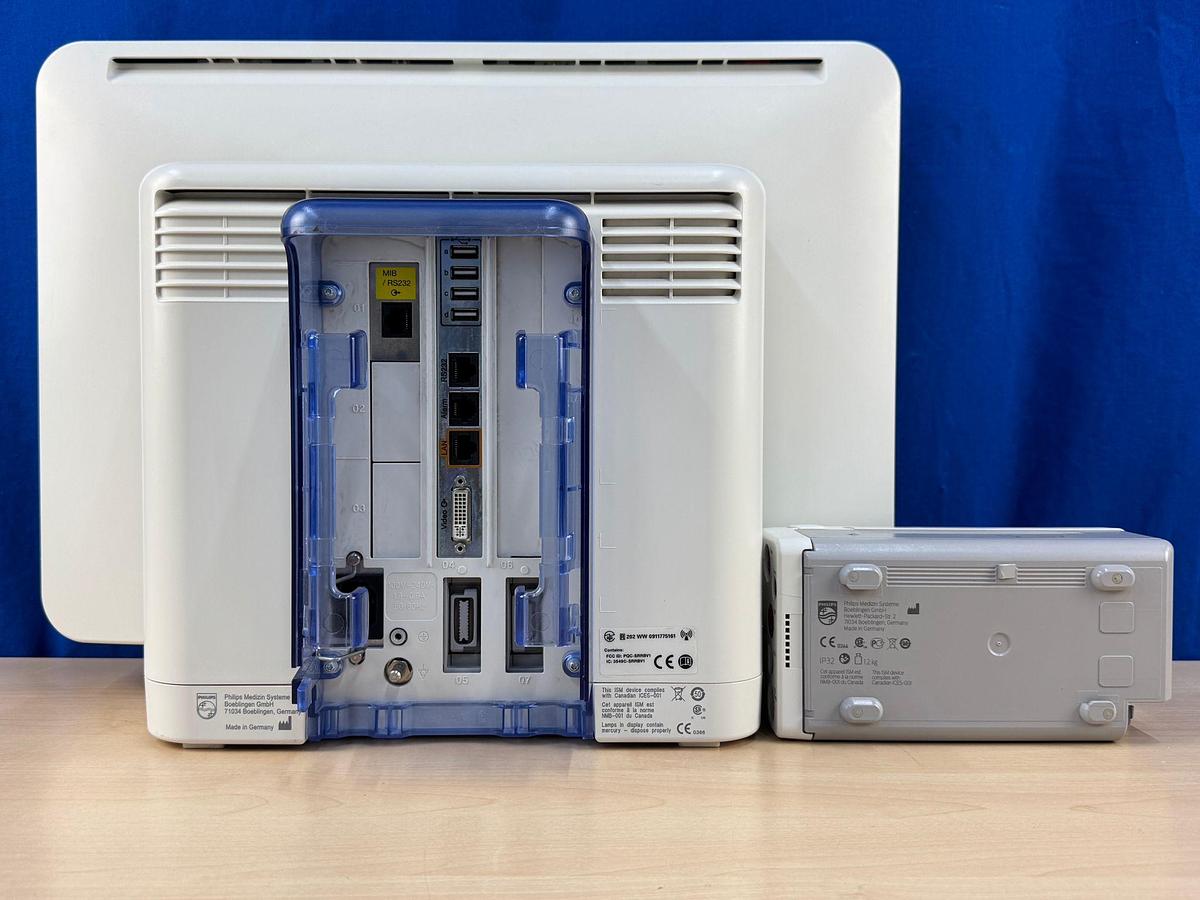 Used Philips IntelliVue MX800 Patient Monitor YOM: 2011  -2 Pieces  Without Leads  -4 Pieces  With Leads  Total = 6 Pieces