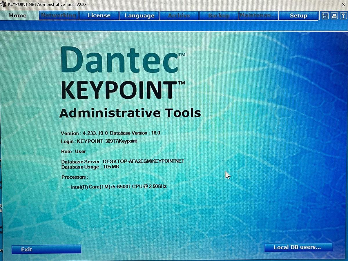 Used Keypoint G4 EMG  REF: 9031A070101 YOM: 2017