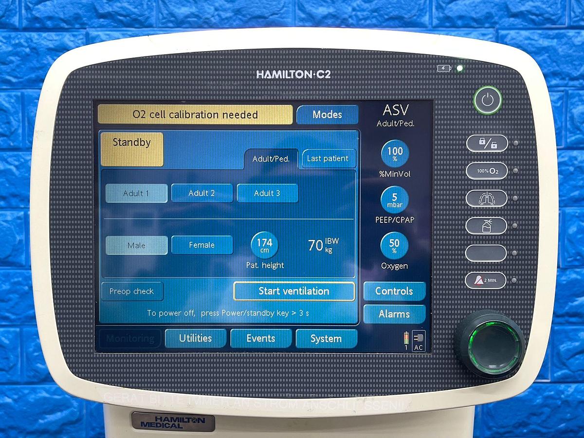 Used Hamilton C2 Ventilator