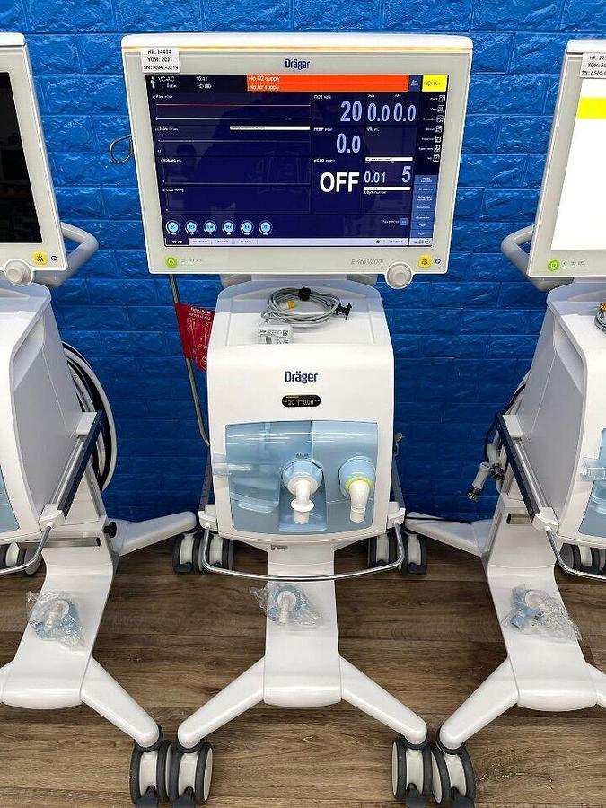 Used DRAEGER Dräger Evita V800 Ventilator YOM