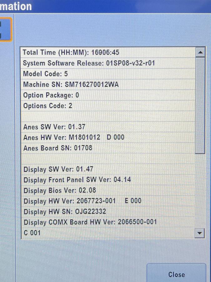 Used GE Datex Ohmeda Carestation 650 YOM: 2016 