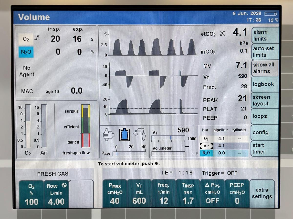 Used Dräger Primus Infinity REF: 8607500-38 YOM: 2014