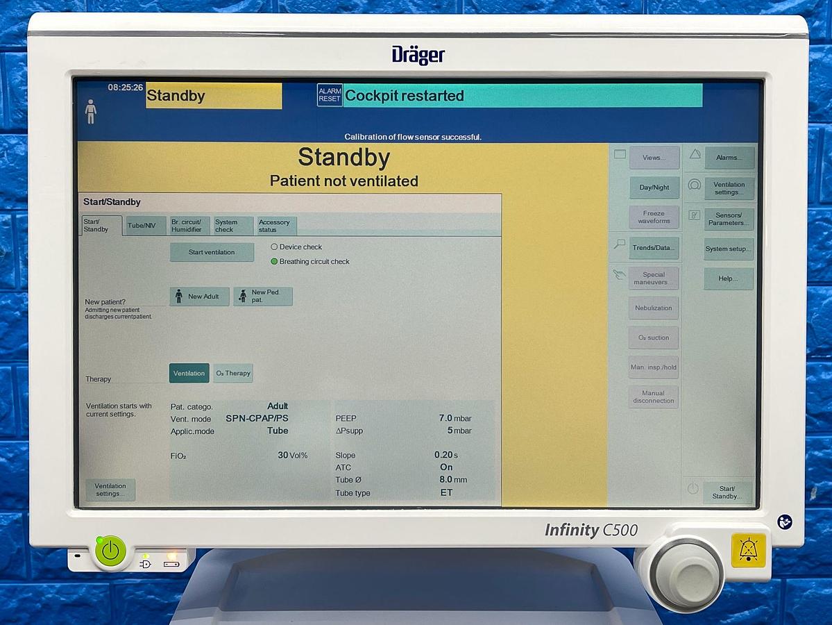 Used Dräger Evita InfinityV500 Ventilator, YOM: 2014