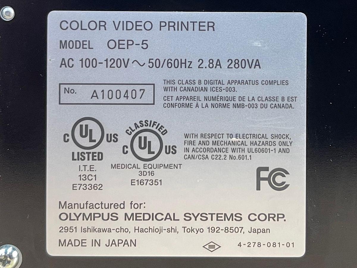 Used Olympus OEP Colour Video Printer 