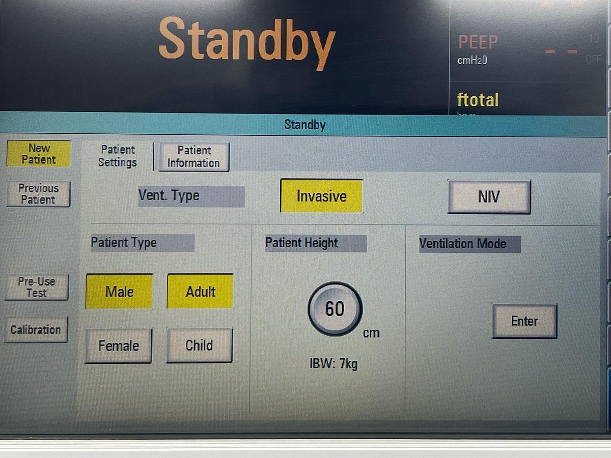 Used Aeonmed Ventilator VG 70, YOM: 2020, Include: Fisher and Paykel