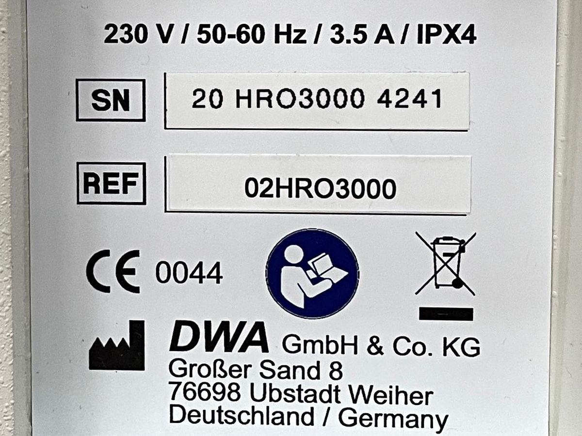 Used DWA HemoRO 3000 REF: 02HRO3000 -4 pieces Dialysis Pump