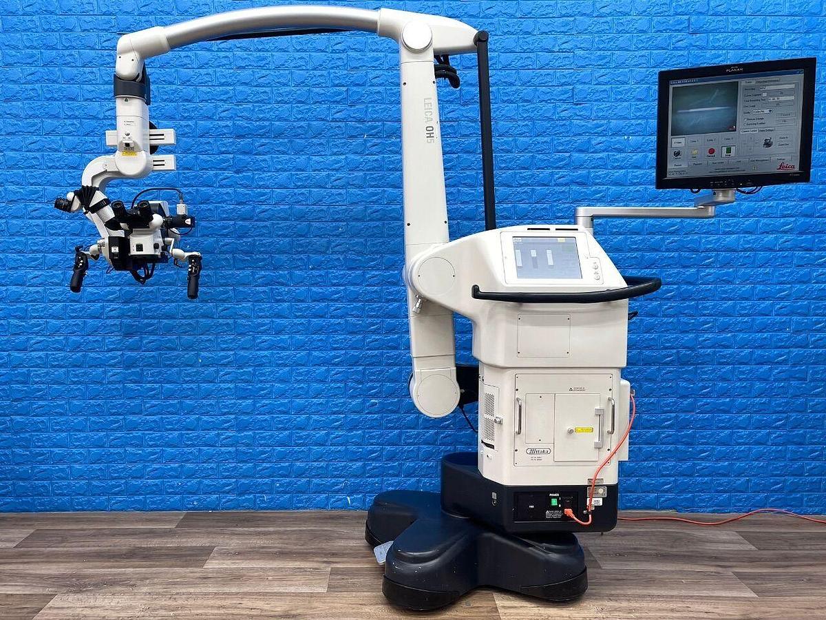 Used LEICA M720 OH5 Neuro Spinal Surgical Fluorescence Microscope