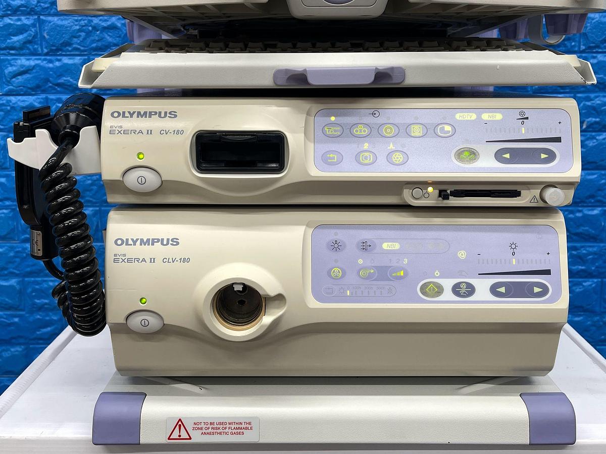 Used OLYMPUS CV-180/CLV-180 Tower with 2x Endoscopes