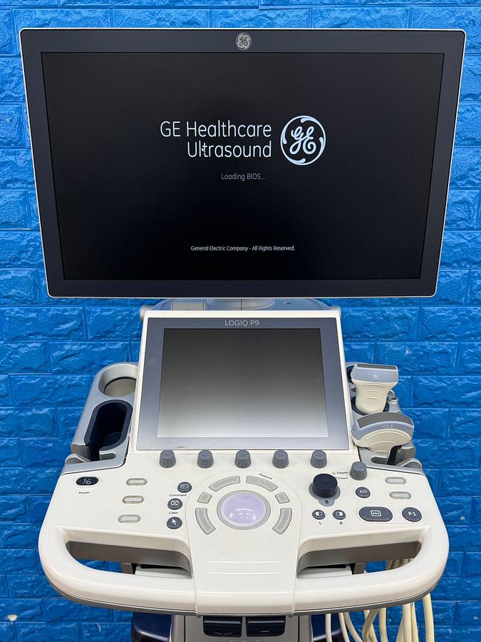 Used GE LOGIQ P9 YOM: 2016 R1 with Convex C1-5-RS YOM: 2022 and Linear Probe 9L-RS YOM: 2018