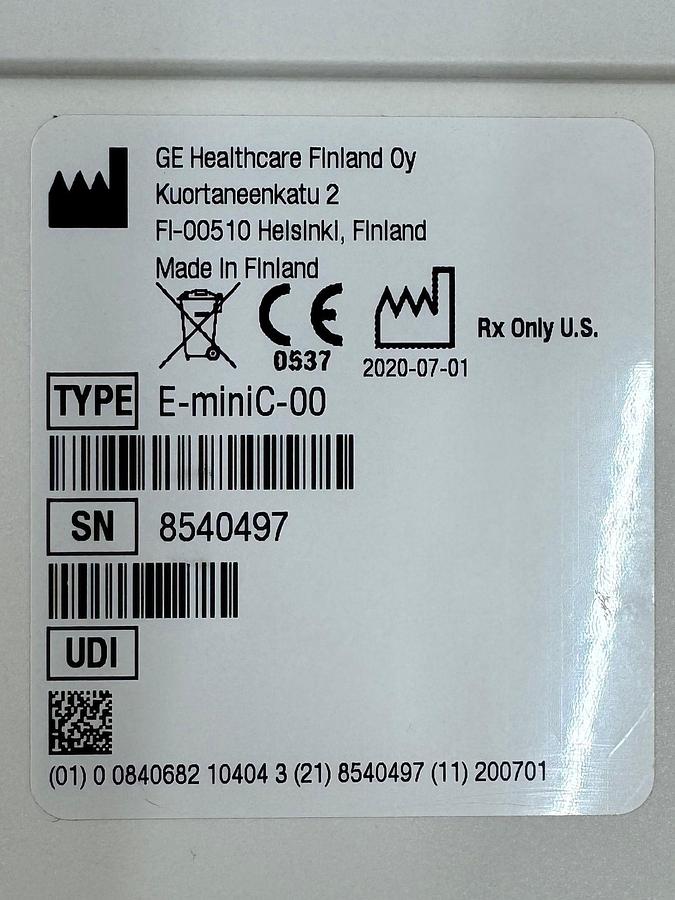 Used GE E-MiniC Gas Module