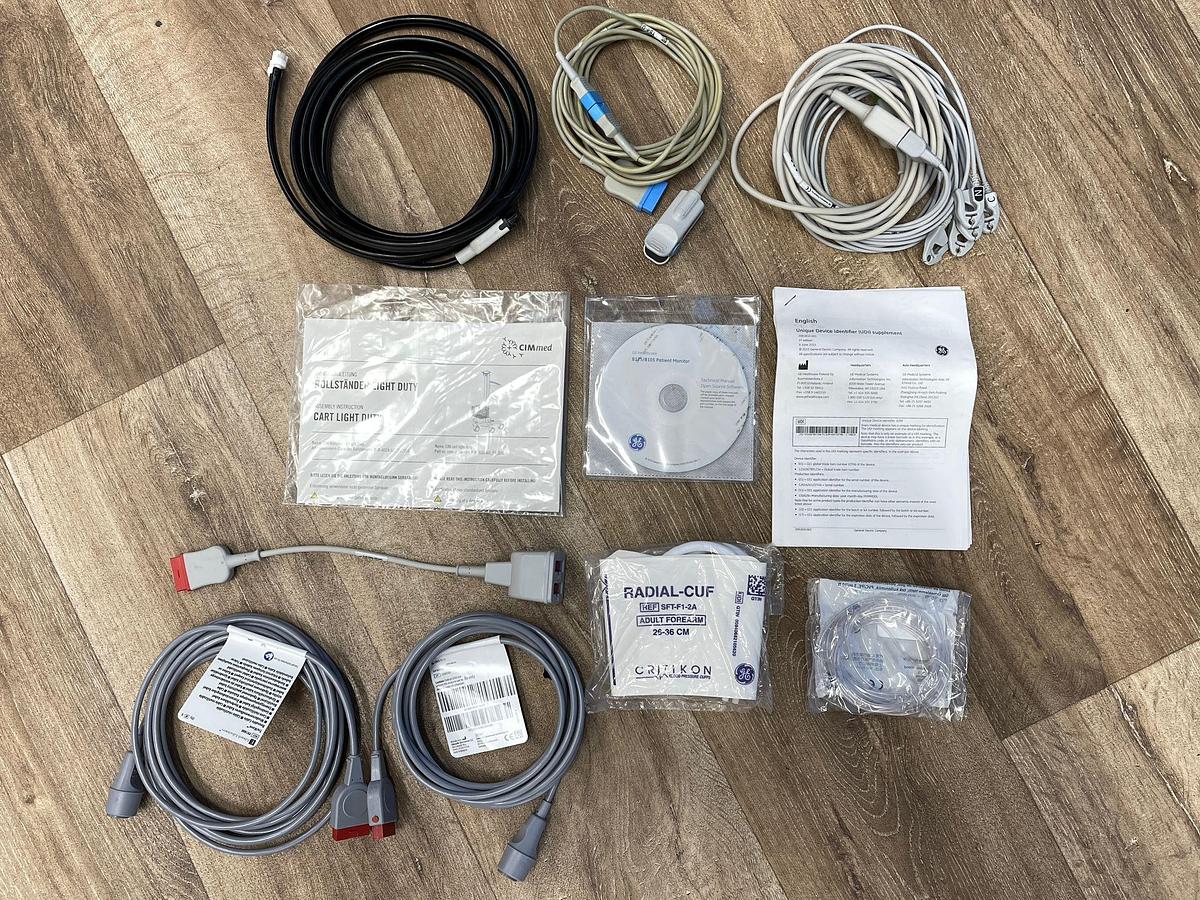 Used GE B125 Patients Monitor YOM: 2020 Include E-miniC Gass Module Without battery.