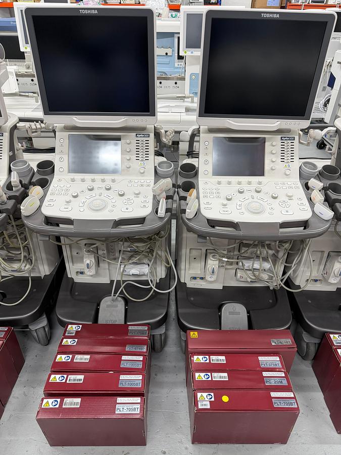 Used TOSHIBA Aplio 500 Ultrasound.  7 Units YOM: 2015 and 1 Unit YOM: 2016