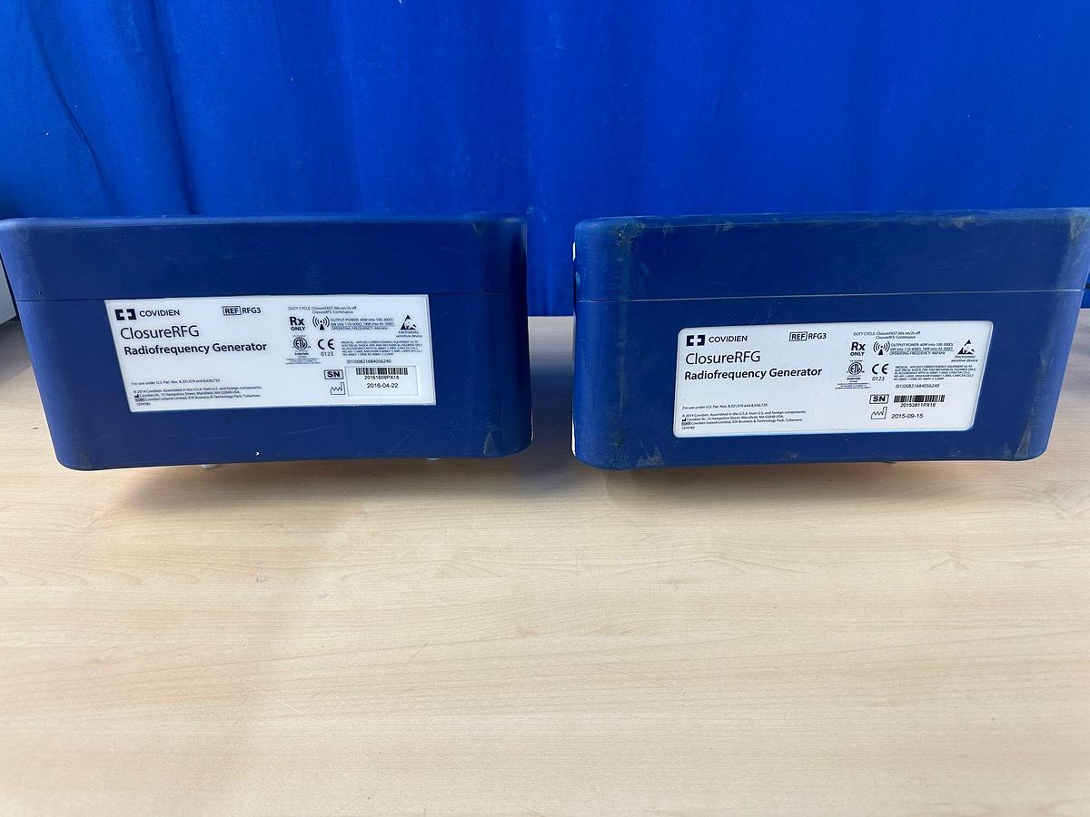 Used Covidien RFG3  YOM: 2015 SN: 201538119X16 and 2016 SN: 20161609PX168