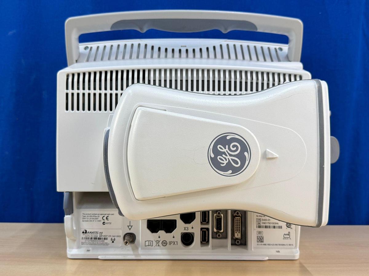 Used GE B450 Patient Monitor YOM: 2018 Include GE E-MINIC Gass Module YOM: 2014