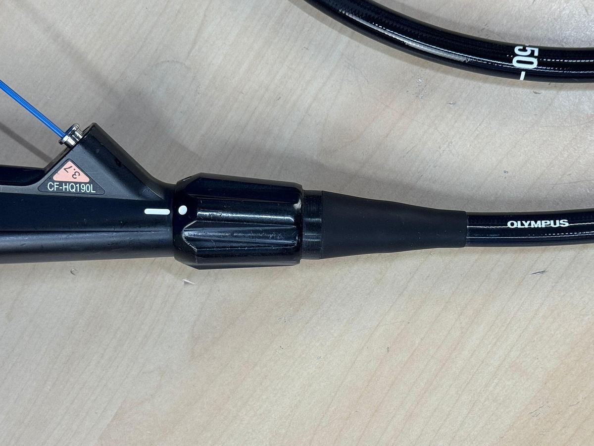 Used Olympus Evis X1 CV-1500 Endoscopy with Gastro GIF-HQ190 / Colono CF-HQ190L Includes: Olympus Evis X1 CV-1500 Processor Olympus MAJ-1921 Keyboard Olympus OFP-2 Flushing Pump Olympus UCR Gas Insufflator with hose Olympus MAJ-901 Water Bottle Olympus GIF-HQ190 Gastroscope with case and Air/Water/Suction valve Olympus CF-HQ190L Long Colonoscope with case and Air/Water/Suction valve
