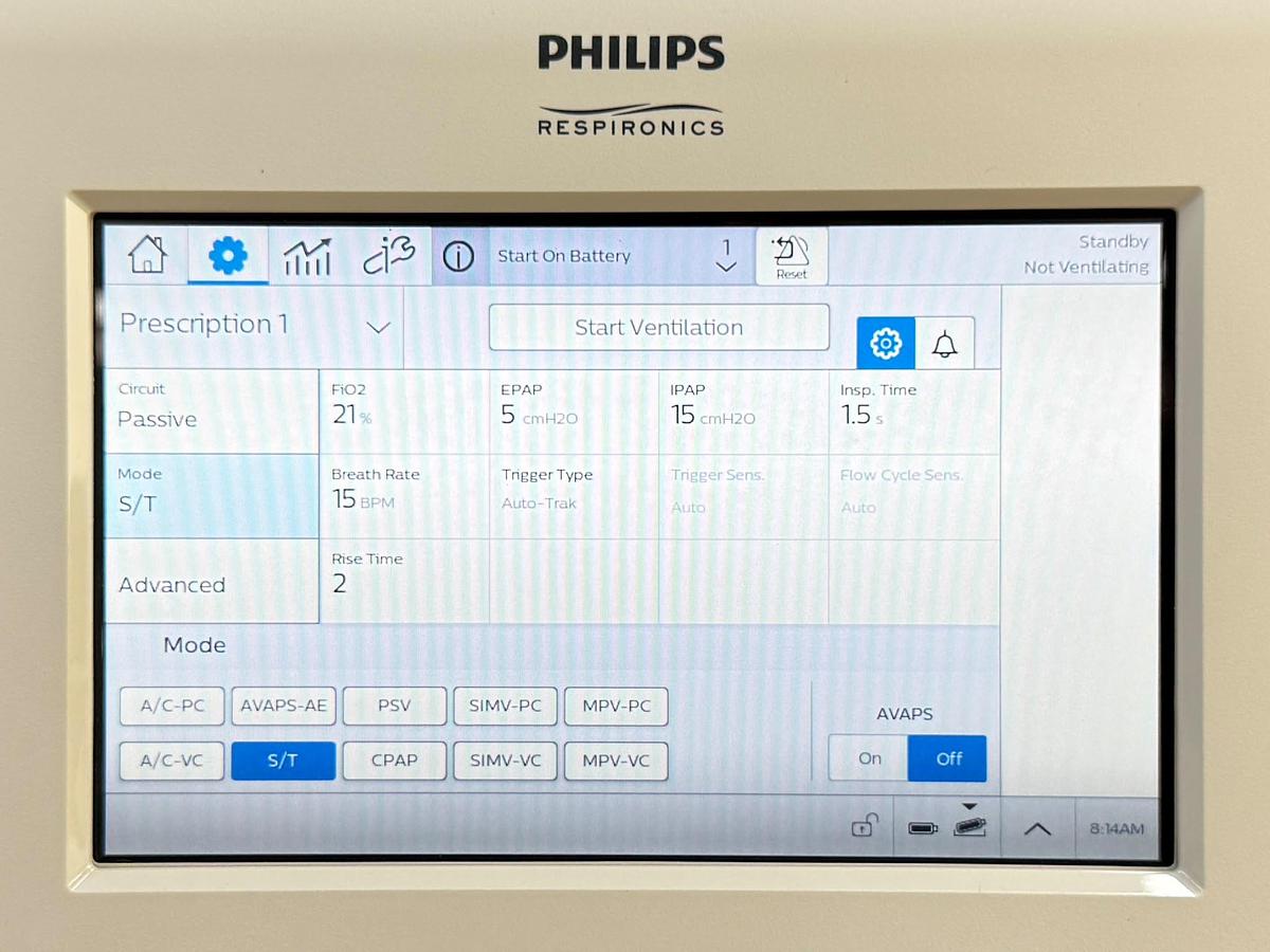 Philips Trilogy Evo Ventilator YOM: 2020