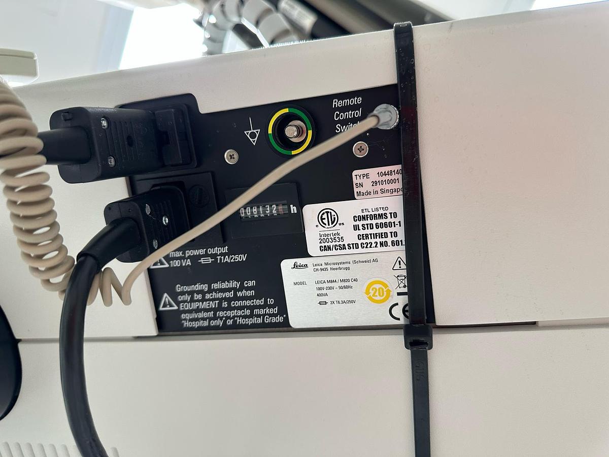 Used LEICA M844 / M820 C40 Ceiling Mounted Opthalmology Surgical Microscope