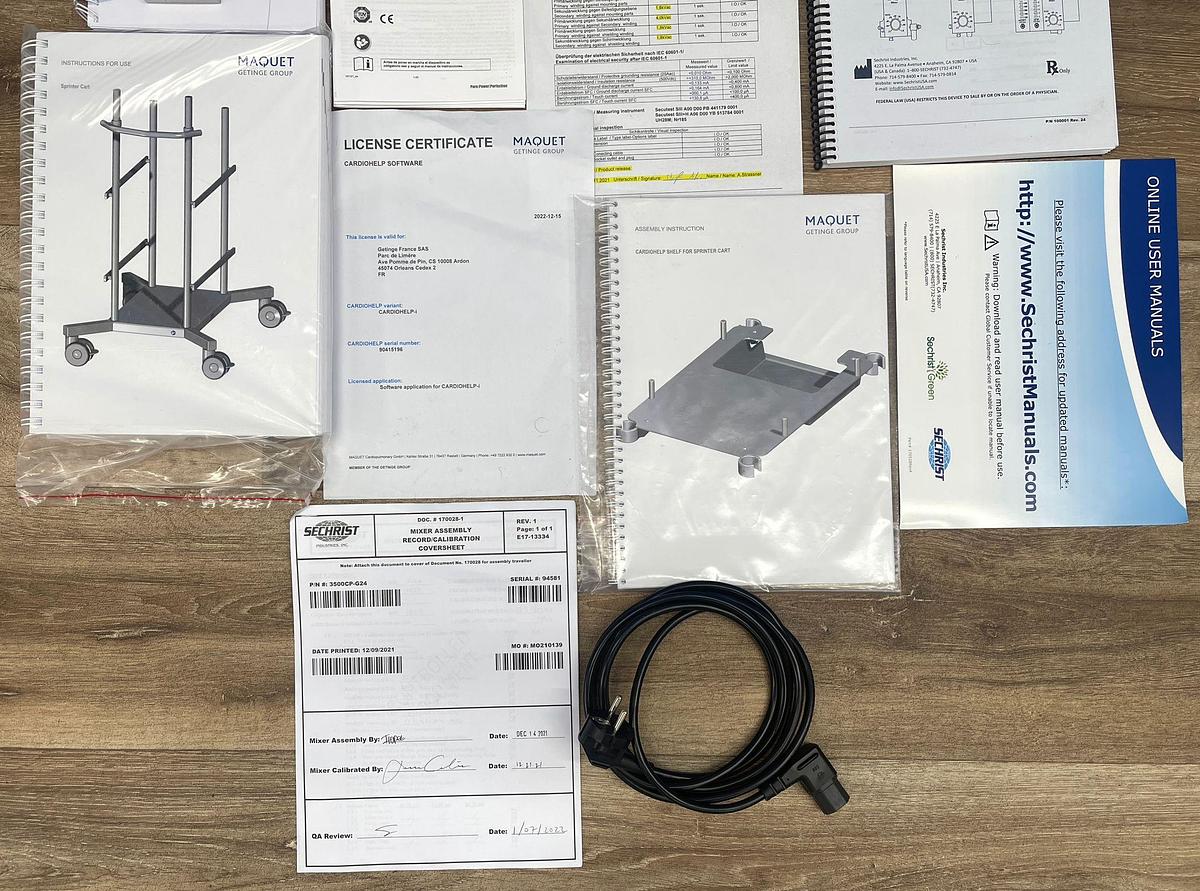 Used Maquet Cardiohelp Pump with Hico Variotherm 550 YOM: 2022 