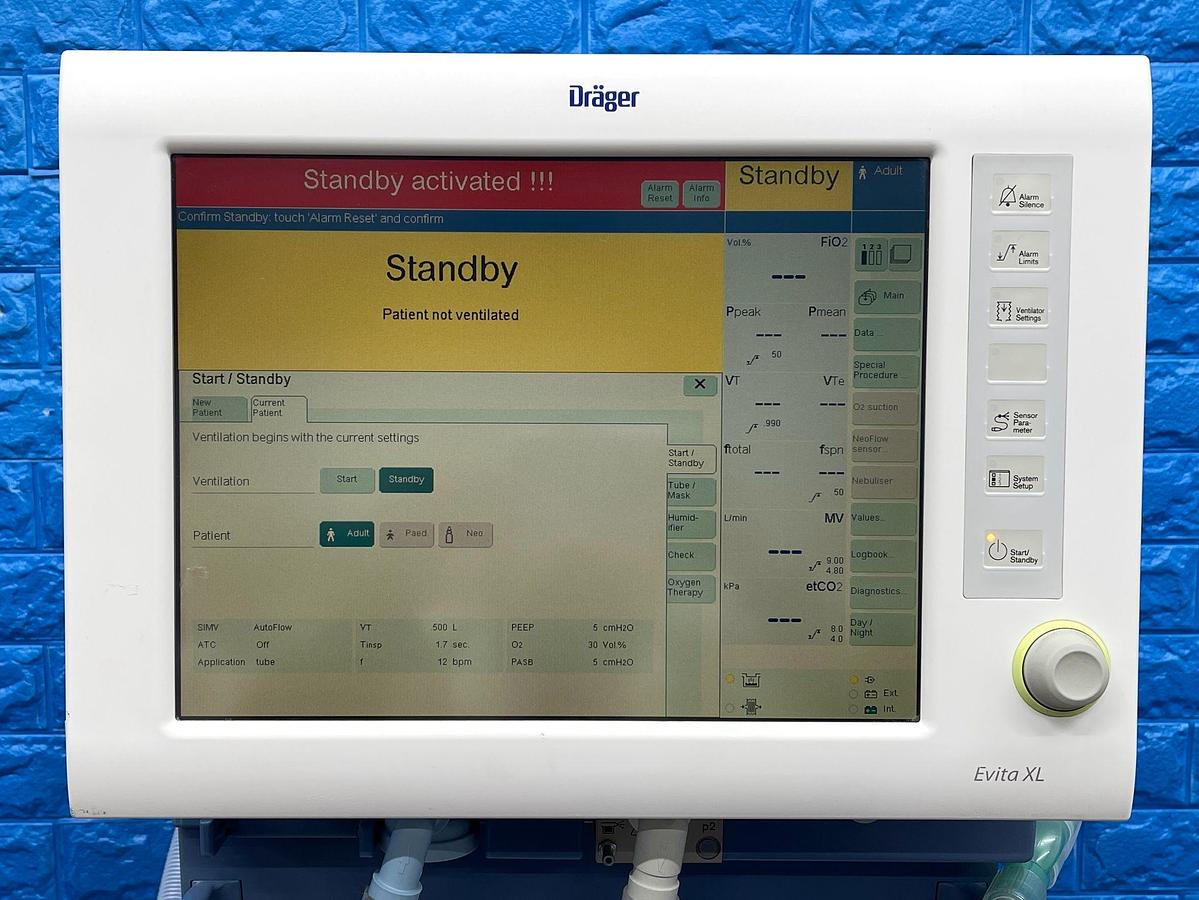 Used Drager Evita XL Ventilator YOM: 2008