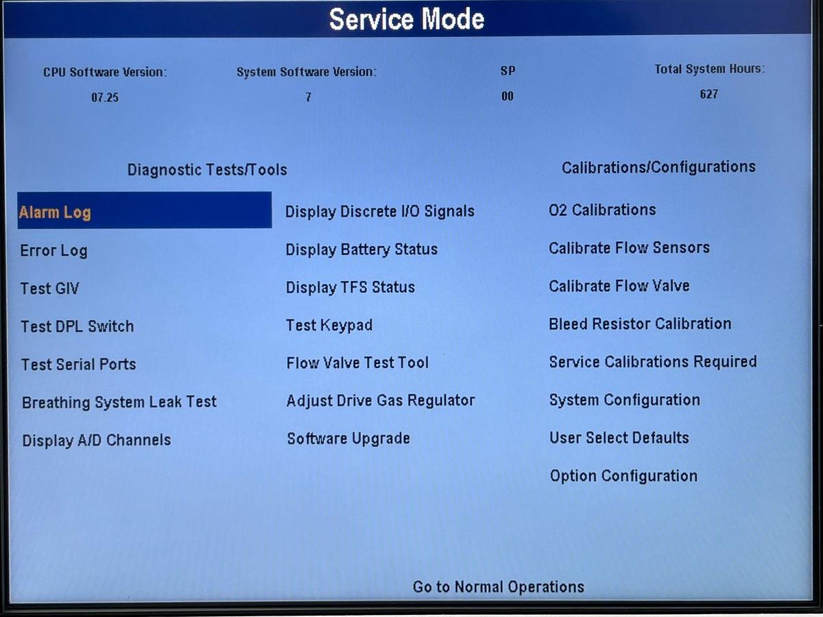 Used GE Datex-Ohmeda Aespire View YOM: 2015.