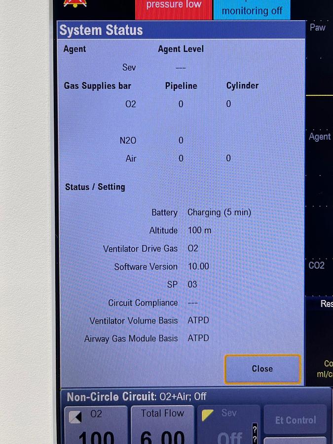 Used GE Datex-Ohmeda Aisys CS2 YOM: 2012