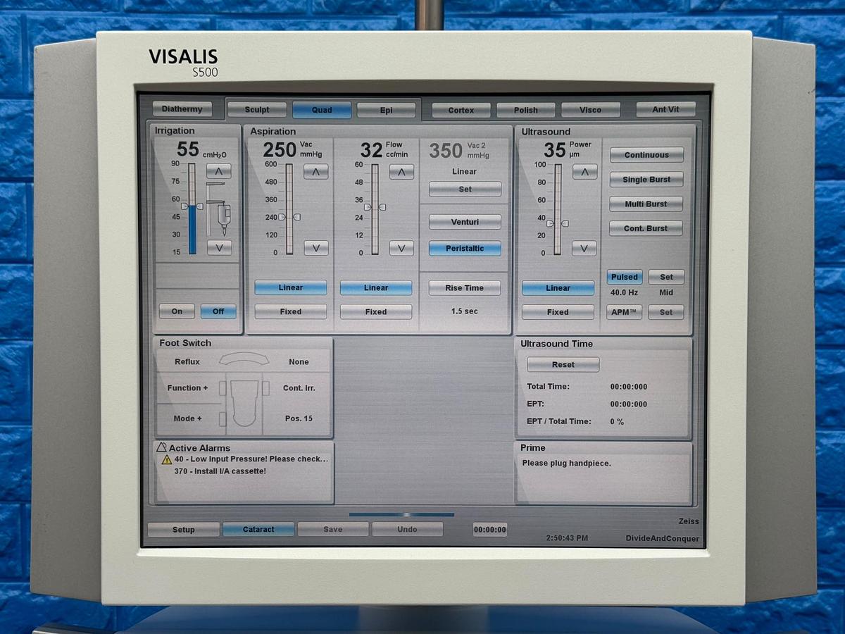 Used CARL ZEISS Visalia S500 REF: 640420 with 3 Hand Pieces YOM: 2013