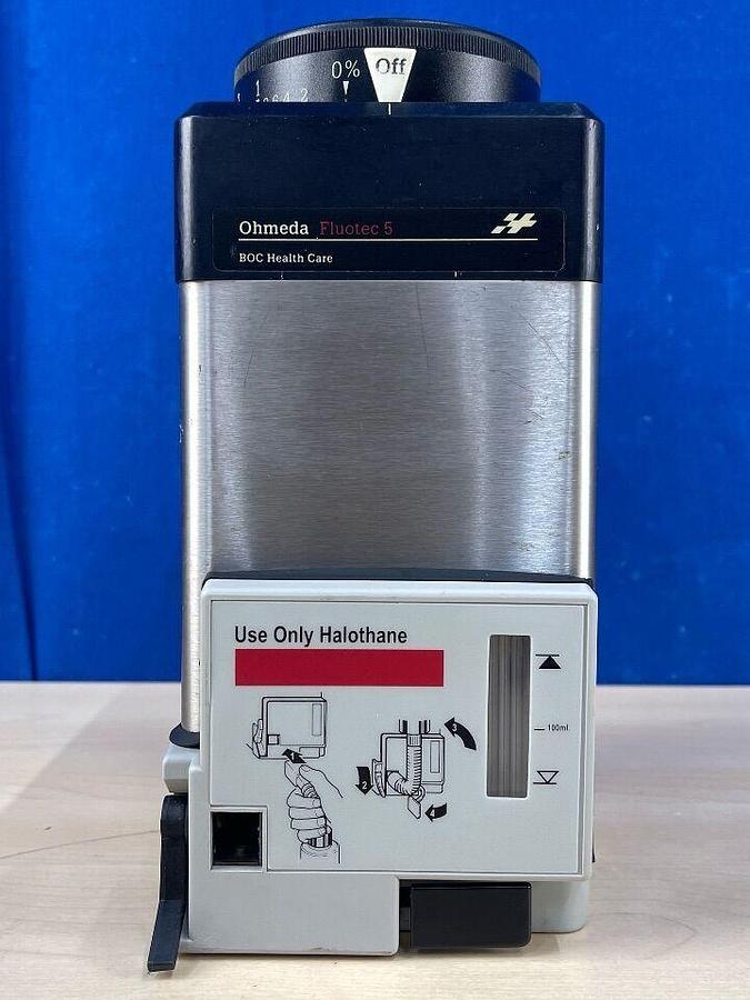 Used GE DATEX-OHMEDA Datex Ohmeda Fluotec 5 halothane