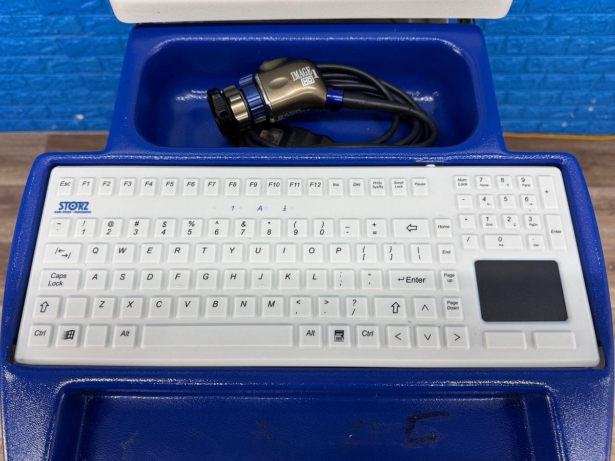 Used Karl Storz Spies Tower: -LCD Monitor 26 Inch  -Aida Monitor 19 Inch Touch Screen -Endoflator with Hose  -Keyboard -Camera Head H3-Z Spies S Full HD TH100  -Aida Control WD 200 -Xenon 300 Light source  -Spies S TC200/TC300 -Sony Printer