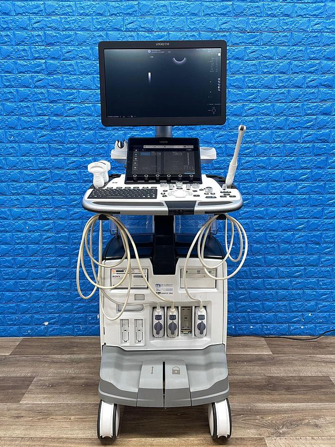 Used GE Logiq E10 Ultrasound YOM: 2019 Probes C1-6-D YOM: 2019 C2-9-D YOM: 2019 IC5-9-D YOM: 2024
