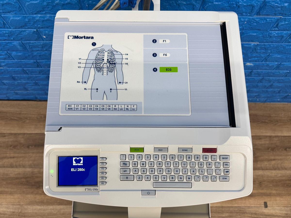 Used Mortara ELI 250c Electrocardiograph ECG REF: EL I250c-BCB-BAFAX 