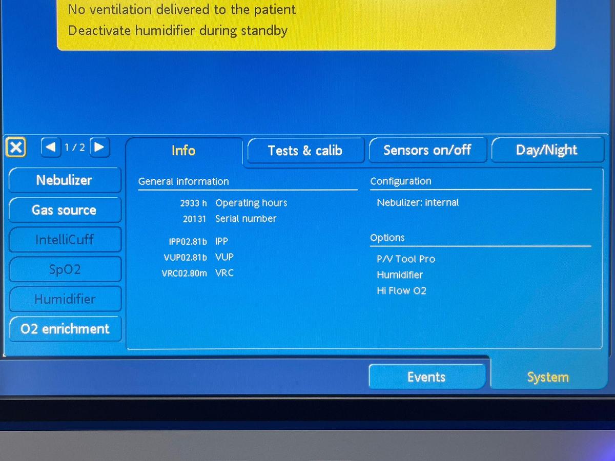 Used Hamilton G5 Ventilator YOM: 2020, YOM: 2020