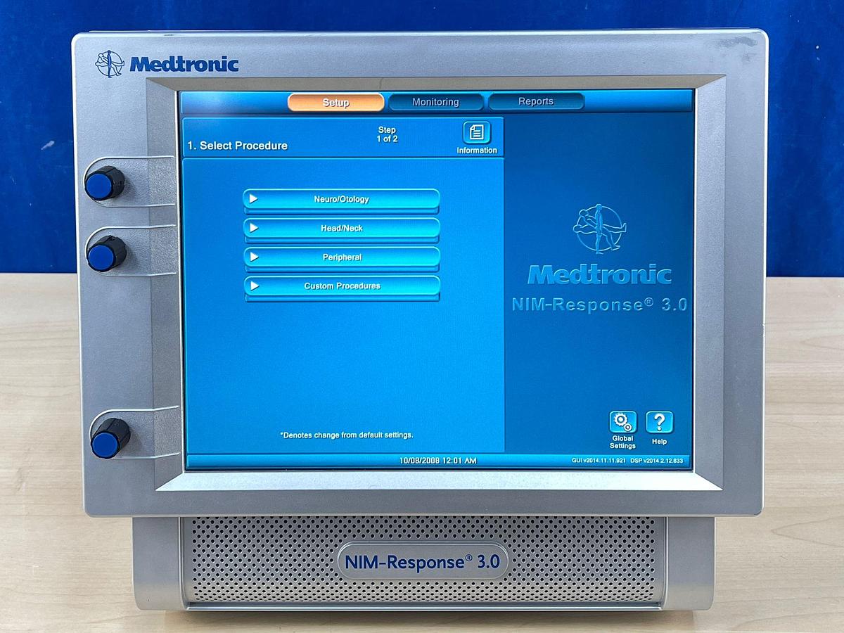 Used Medtronic NIM-Response 3.0 SN: 2NR3-0707 Includ Medtronic  NIM-Response 3.0 REF: 8253200 Nim 3.0 Patient Simulator  REF: 8253600 Nim Muting Detector REF: 68L1204