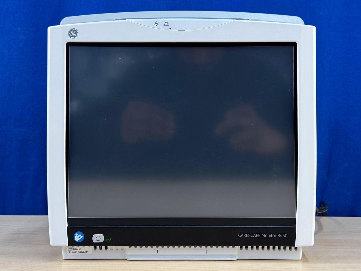 Used GE B450 Patient Monitor YOM: 2018 Include GE E-MINIC Gass Module YOM: 2014