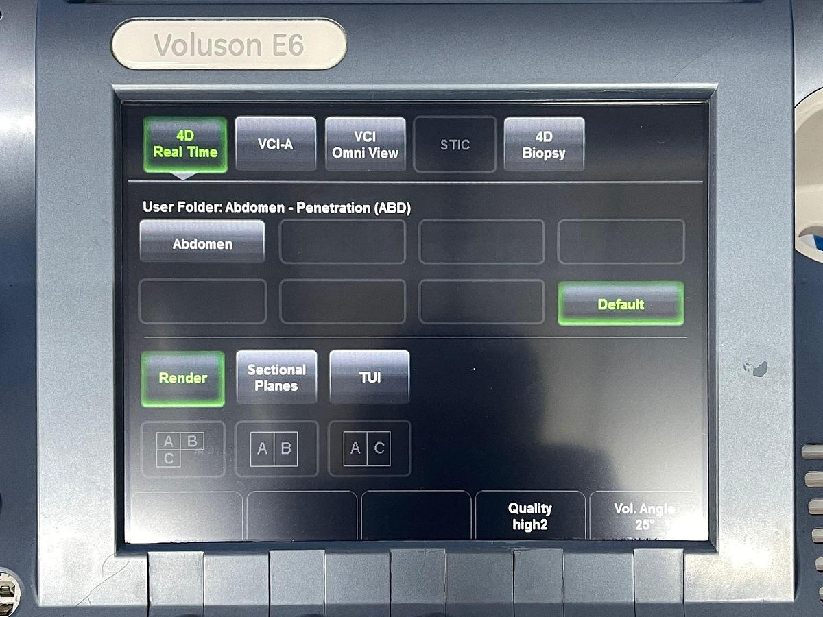 Used GE Datex Ohmeda Voluson E6 Ultrasound YOM: 2015 Probes RAB6-D YOM: 2015 IC5-9-D YOM: 2015