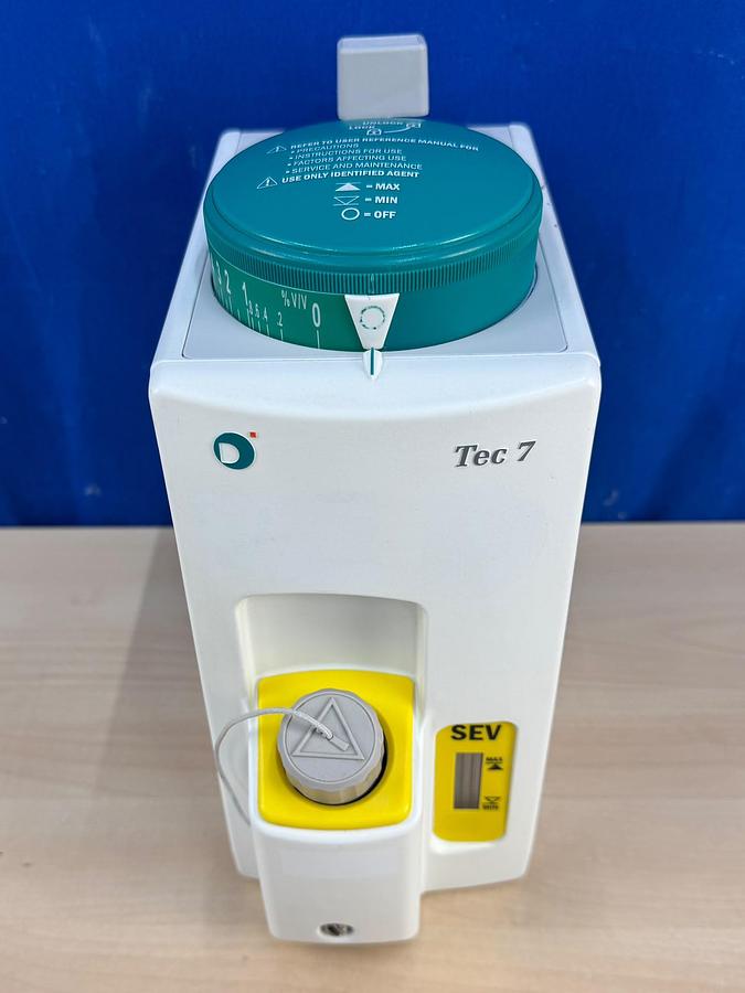 Used GE Tec 7 Sevoflurane Vaporizer REF: M1107626