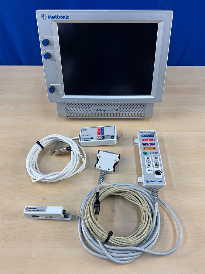 Used Medtronic NIM-Response 3.0 REF: 8253002 Include Medtronic NIM-Response 3.0 REF: 8253075 Medtronic Xomed NIM-2 REF: 82-20201 Nim Muting Detector REF: 68L1204 A