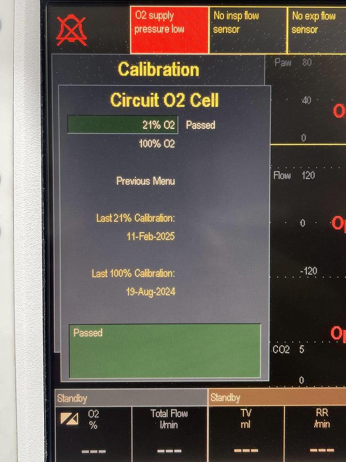 Used GE S/5 Datex-Ohmeda Anesthesia Machine (YOM: 2008)