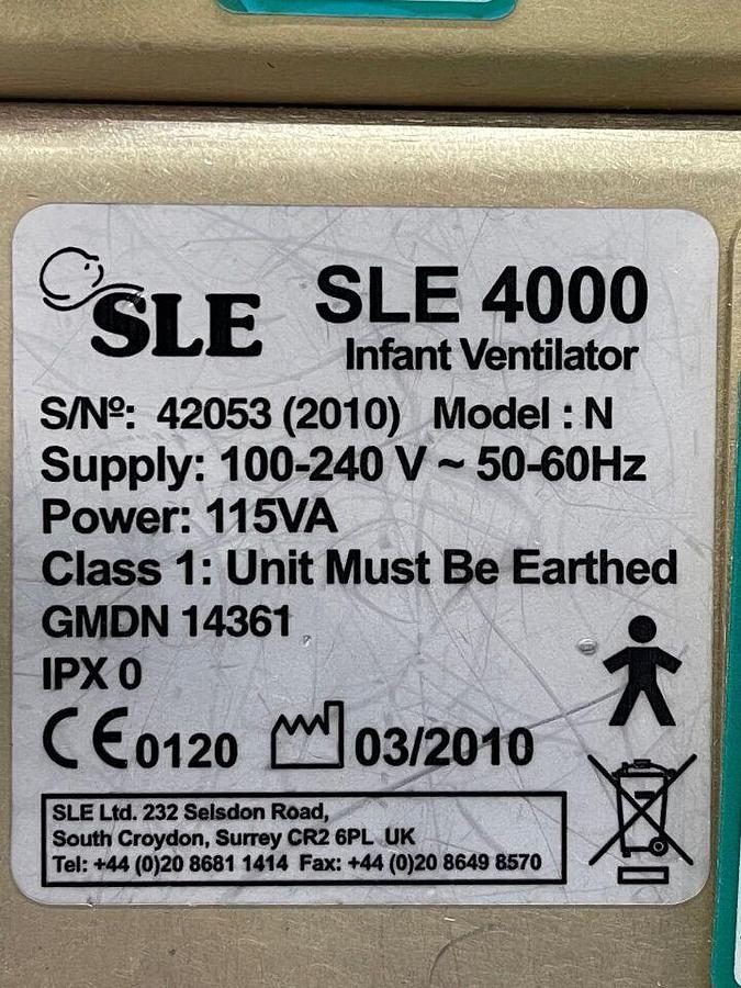 Used SLE 4000 Ventilator