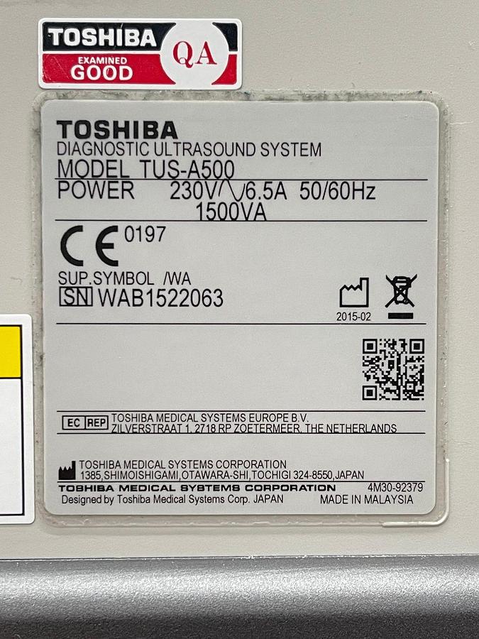 Used  TOSHIBA Aplio 500 YOM: 2015