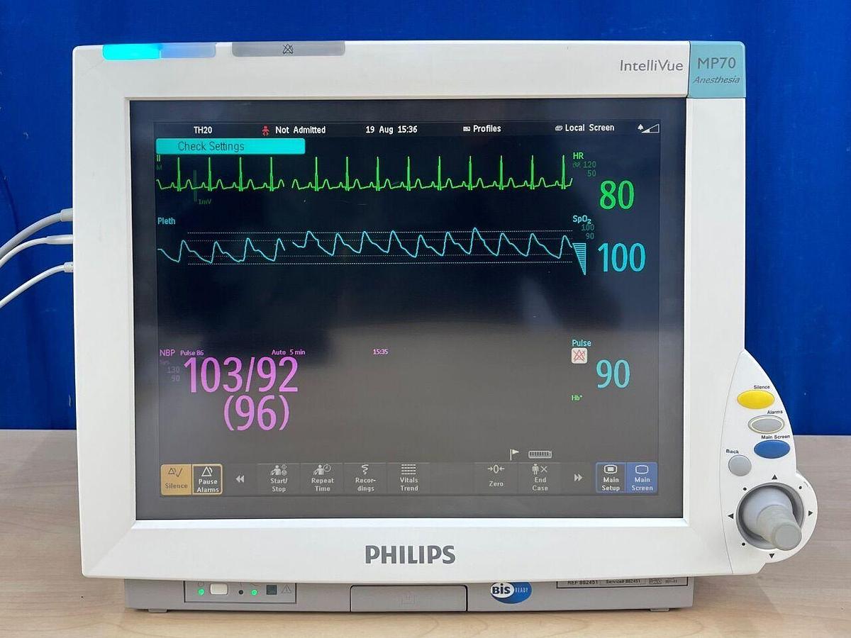 Used PHILIPS Patient monitor MP70 YOM